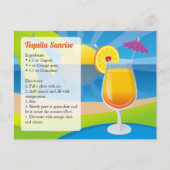 Tequila Sunrise Briefkaart (Voorkant)