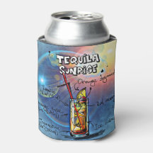 Tequila Sunrise Cocktail (#7/12 Drink Recipe Set)