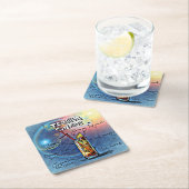 Tequila Sunrise Cocktail (#7/12 Drink Recipe Set) Kartonnen Onderzetters (Insitu)