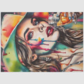 Tequila Sunrise Cocktail Cutie Decoupage Papier (Voorkant)