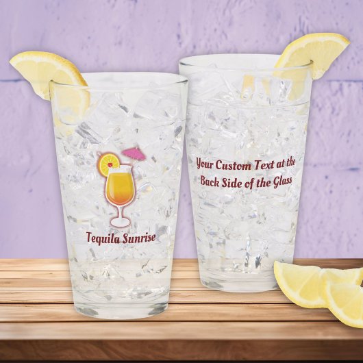 Tequila Sunrise Cocktail Glas