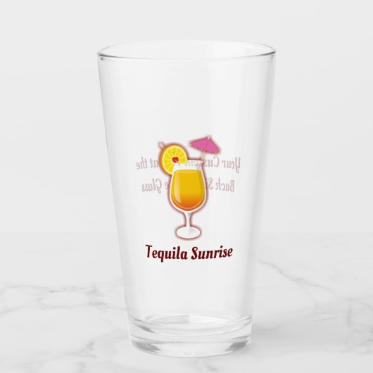 Tequila Sunrise Cocktail Glas (Voorkant)
