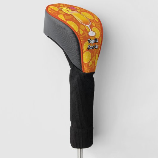 Tequila Sunrise Cocktail Golfheadcover (Schuin)