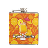 Tequila Sunrise Cocktail Heupfles (Voorkant)