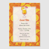 Tequila Sunrise Cocktail Magnetische uitnodiging (Voorkant)