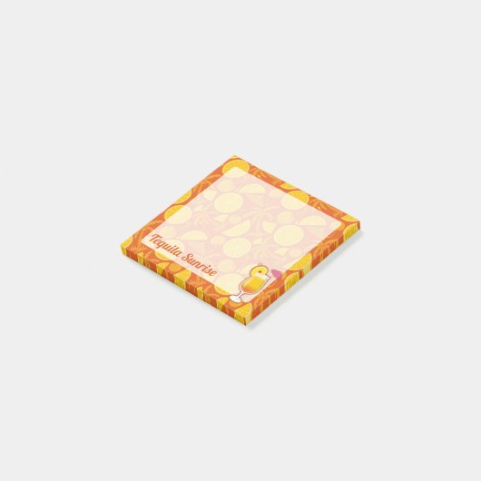 Tequila Sunrise Cocktail Post-it® Notes (Schuin)
