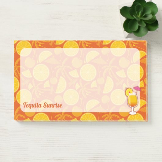 Tequila Sunrise Cocktail Post-it® Notes (Kantoor)