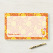 Tequila Sunrise Cocktail Post-it® Notes (Op bureau)