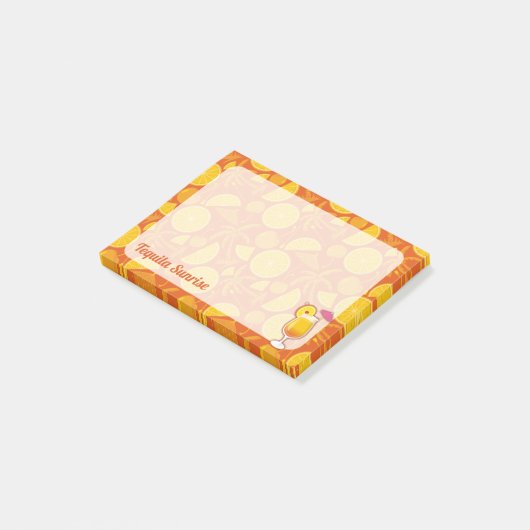Tequila Sunrise Cocktail Post-it® Notes (Schuin)