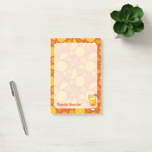 Tequila Sunrise Cocktail Post-it® Notes (Kantoor)