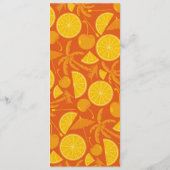 Tequila Sunrise Cocktail Recept Uitnodiging (Achterkant)