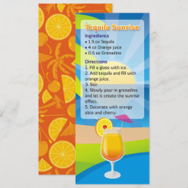 Tequila Sunrise Cocktail Recept Uitnodiging