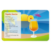 Tequila Sunrise Cocktail Recipe Magneet (Horizontaal)