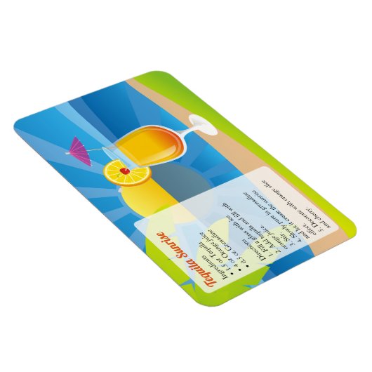 Tequila Sunrise Cocktail Recipe Magneet (Rechterzijde)