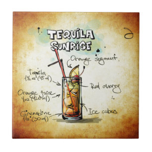 Tequila Sunrise Cocktail Recipe Tegeltje