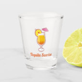 Tequila Sunrise Cocktail Shot Glas (Voorkant)