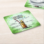 Tequila Sunrise Drink Recipe Kartonnen Onderzetters (Schuin)