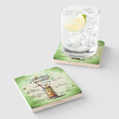 Tequila Sunrise Drink Recipe Stenen Onderzetter (Zijkant)