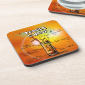 Tequila Sunrise Drink Recipe Stylish & Trendy Bier Onderzetter (Linkerzijde)