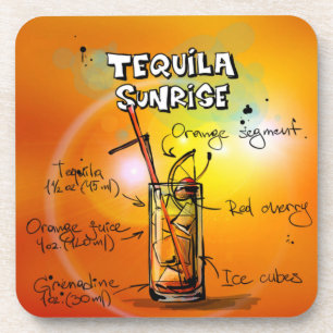 Tequila Sunrise Drink Recipe Stylish & Trendy Bier Onderzetter