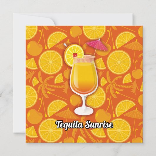 Tequila Sunrise Kaart (Voorkant)