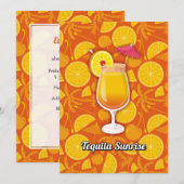 Tequila Sunrise Kaart (Voorkant / Achterkant)