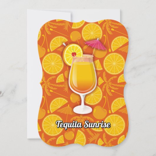 Tequila Sunrise Kaart (Voorkant)