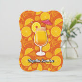 Tequila Sunrise Kaart (Staand voorkant)