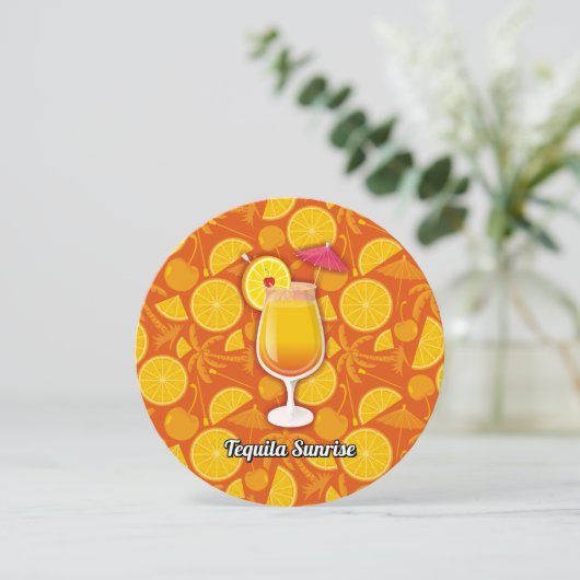 Tequila Sunrise Kaart (Staand voorkant)