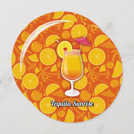 Tequila Sunrise Kaart (Voorkant / Achterkant)