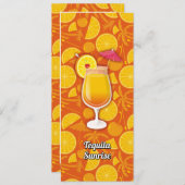 Tequila Sunrise Kaart (Voorkant / Achterkant)
