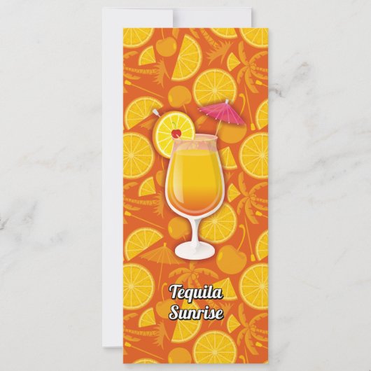 Tequila Sunrise Kaart (Voorkant)