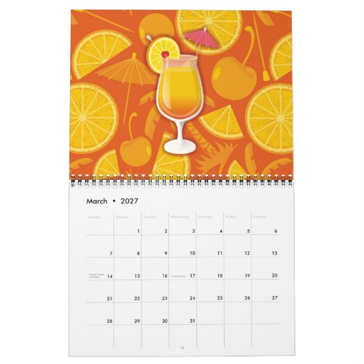 Tequila sunrise kalender (Mar 2027)