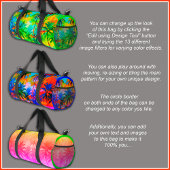 [Tequila Sunrise] Kleurrijke tropische palmen stra Plunjezak