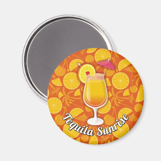 Tequila Sunrise Magneet (Voorkant / Achterkant)