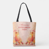 Tequila Sunrise Miami Weekend Bachelorette Party Tote Bag (Achterkant)