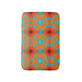 Tequila Sunrise Ombre geometrische Abstracte kunst Badmat (Voorkant Verticaal)