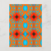 Tequila Sunrise Ombre geometrische Abstracte kunst Briefkaart (Voorkant)
