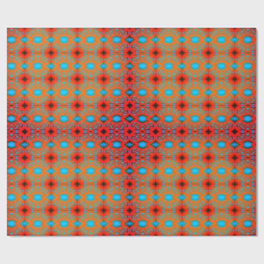 Tequila Sunrise Ombre geometrische Abstracte kunst Cadeaupapier (Vlak)