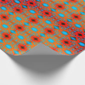 Tequila Sunrise Ombre geometrische Abstracte kunst Cadeaupapier (Hoek)