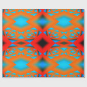 Tequila Sunrise Ombre geometrische Abstracte kunst Cadeaupapier (Vlak)