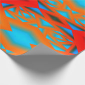 Tequila Sunrise Ombre geometrische Abstracte kunst Cadeaupapier (Hoek)