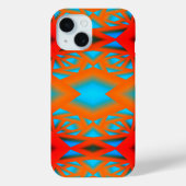 Tequila Sunrise Ombre geometrische Abstracte kunst Case-Mate iPhone Case (Achterkant)