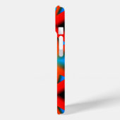 Tequila Sunrise Ombre geometrische Abstracte kunst Case-Mate iPhone Case (Achterkant / Links)