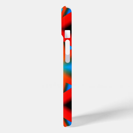 Tequila Sunrise Ombre geometrische Abstracte kunst Case-Mate iPhone Case (Achterkant / Links)