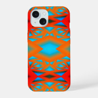 Tequila Sunrise Ombre Geometrische Abstracte Kunst