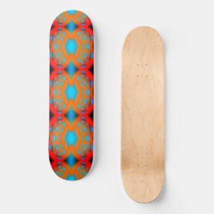 Tequila Sunrise Ombre geometrische Abstracte kunst Persoonlijk Skateboard
