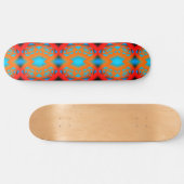 Tequila Sunrise Ombre geometrische Abstracte kunst Persoonlijk Skateboard (Horizontaal)