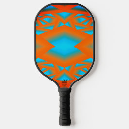 Tequila Sunrise Ombre geometrische Abstracte kunst Pickleball Paddle