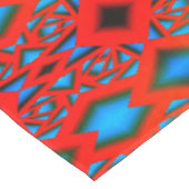 Tequila Sunrise Ombre geometrische Abstracte kunst Tafelkleed (Gekanteld)